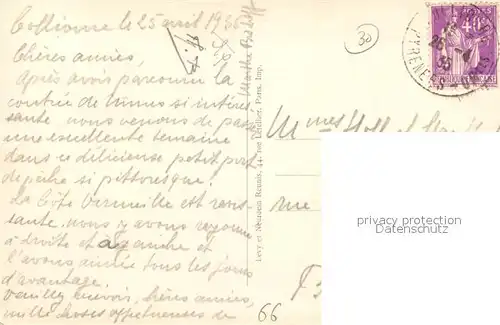 AK / Ansichtskarte Collioure Vue generale Fort Miradoux et Croix des Rogations Collioure