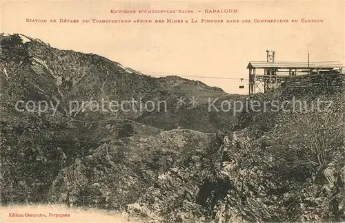 AK / Ansichtskarte Rapaloum Station de Depart du Transporteur aerien des Mines Pyrenees 