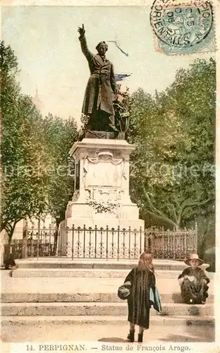 AK / Ansichtskarte Perpignan Statue de Francois Arago Monument Perpignan