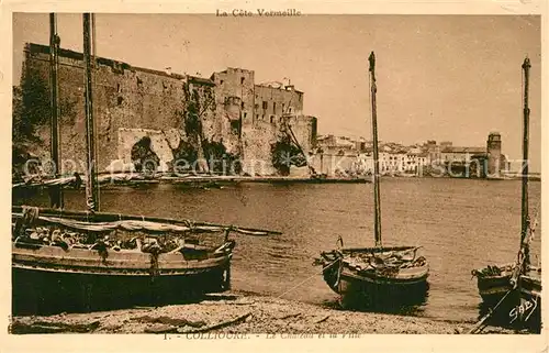 AK / Ansichtskarte Collioure Chateau et la ville Collioure