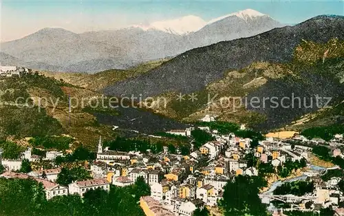 AK / Ansichtskarte Amelie les Bains Palalda Vue panoramique au fond le Canigou les Pyrenees Amelie les Bains Palalda