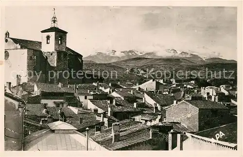 AK / Ansichtskarte Thuir Eglise vue sur le Canigou dans les Pyrenees Thuir