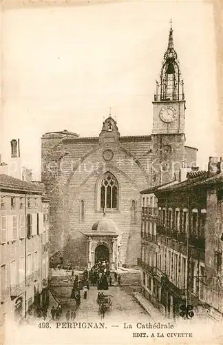 AK / Ansichtskarte Perpignan La Cathedrale Perpignan