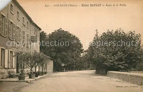AK / Ansichtskarte Lozanne Hotel Baylot Route de la Vallee Lozanne