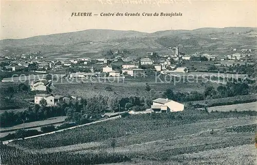 AK / Ansichtskarte Fleurie Panorama Centre des Grands Crus du Beaujolais Fleurie