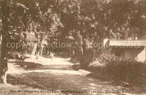 AK / Ansichtskarte Sainte Foy l_Argentiere Parc du Chateau des Halles Avenue des Halles Sainte Foy l Argentiere