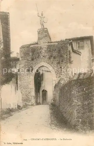 AK / Ansichtskarte Chazay d_Azergues Le Babouin Chazay d Azergues