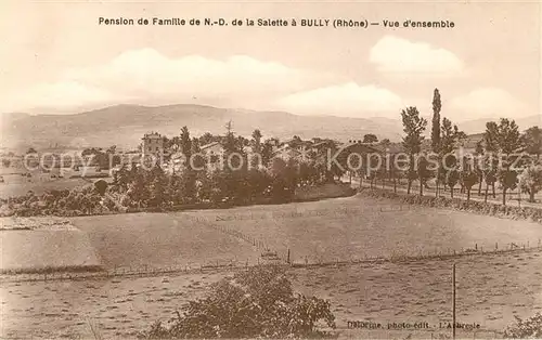 AK / Ansichtskarte Bully_Rhone Panorama Pension de Famille de Notre Dame de la Salette Bully Rhone
