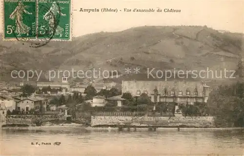 AK / Ansichtskarte Ampuis Vue d ensemble du Chateau Ampuis