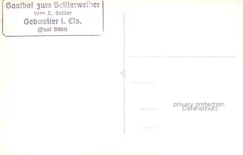 AK / Ansichtskarte Gebweiler_Elsass Gasthaus zum Seillerweiher Gebweiler_Elsass