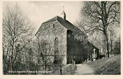 AK / Ansichtskarte Forbach_Lothringen Restaurant Kreuzberg Kreuzkapelle  Forbach Lothringen