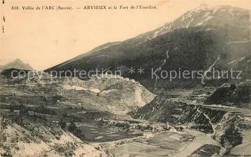 AK / Ansichtskarte Arvieux Fliegeraufnahme et le Fort de l`Esseillon Arvieux