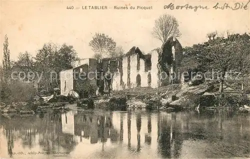 AK / Ansichtskarte Le_Tablier Ruines du Picquet Le_Tablier