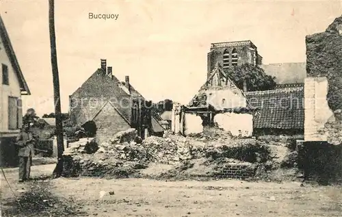 AK / Ansichtskarte Bucquoy Ruines de la Grand Guerre  Bucquoy