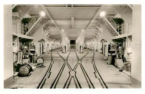 AK / Ansichtskarte Schiffe_Ships_Navires F?hrschiff Deutschland Wagendeck 