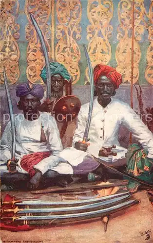 AK / Ansichtskarte Verlag_Tucks_Oilette_Nr. 9091 Arms Sellers Hyderabad  