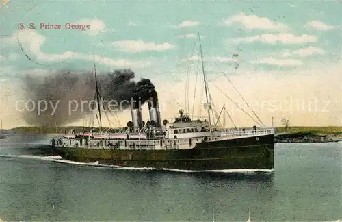 AK / Ansichtskarte Dampfer_Oceanliner S.S. Prince George  