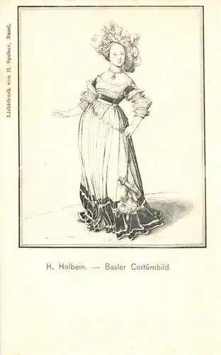 AK / Ansichtskarte Holbein_Hans Basler Kost?mbild  