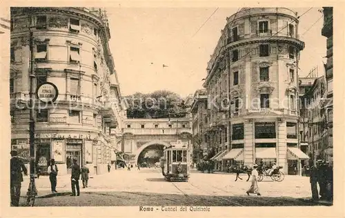 AK / Ansichtskarte Strassenbahn Roma Tunnel del Quirinale  
