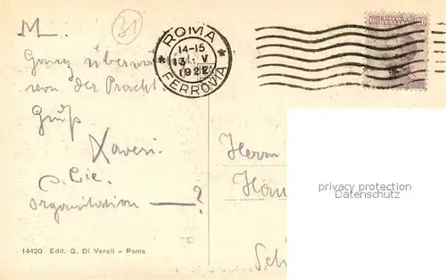 AK / Ansichtskarte Strassenbahn Roma Tunnel del Quirinale  