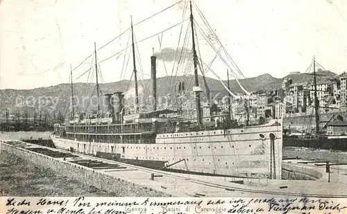 AK / Ansichtskarte Dampfer_Oceanliner Genova Bacini di Carenaggio 