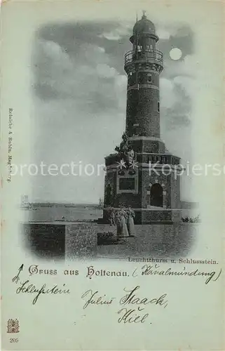 AK / Ansichtskarte Leuchtturm_Lighthouse Holtenau Schlussstein 