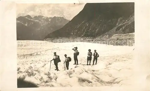 AK / Ansichtskarte Wandern Gletscher  