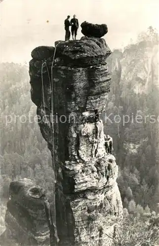 AK / Ansichtskarte Klettern_Bergsteigen Wehlnadel  