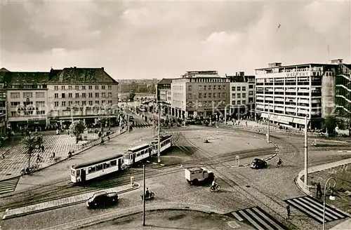 AK / Ansichtskarte Strassenbahn Kiel Berliner Platz 