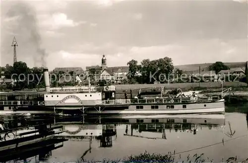 AK / Ansichtskarte Dampfer_Seitenrad Kaiser Wilhelm Wesertal Lippoldsberg 