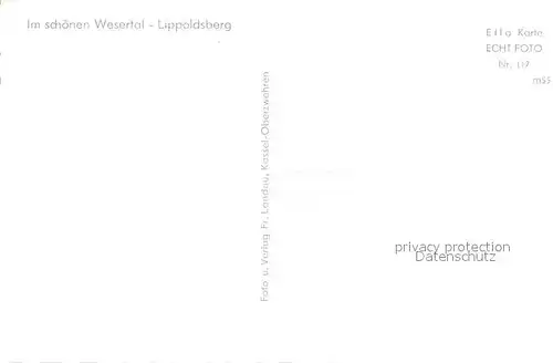 AK / Ansichtskarte Dampfer_Seitenrad Kaiser Wilhelm Wesertal Lippoldsberg 