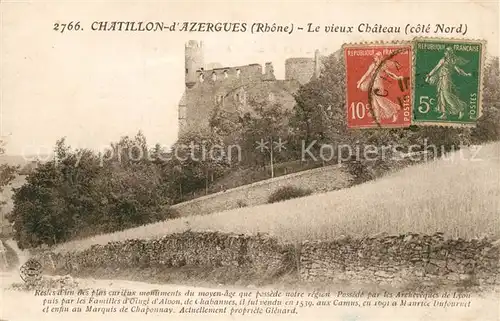 AK / Ansichtskarte Chatillon_d_Azergues Le vieux chateau 