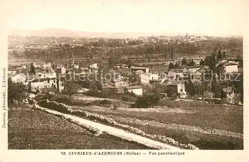 AK / Ansichtskarte Civrieux d_Azergues Vue panoramique Civrieux d Azergues