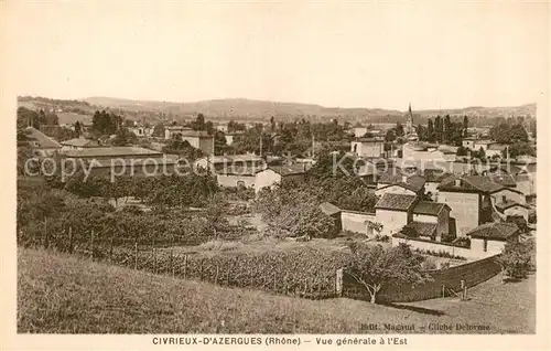 AK / Ansichtskarte Civrieux d_Azergues Vue generale a l Est Civrieux d Azergues