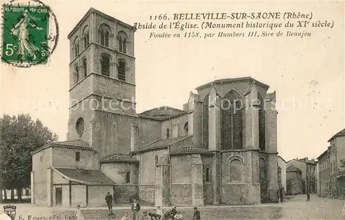 AK / Ansichtskarte Belleville sur Saone Abside de l Eglise Monument historique XIe siecle Belleville sur Saone