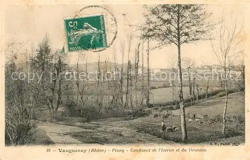 AK / Ansichtskarte Vaugneray Pinay Confluent de l Izeron et du Droneau Vaugneray