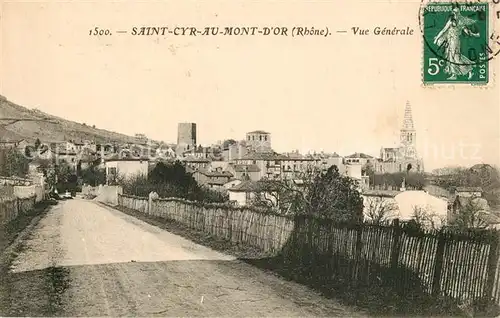 AK / Ansichtskarte Saint Cyr au Mont d_Or Vue generale Eglise Saint Cyr au Mont d Or