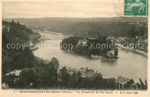 AK / Ansichtskarte Saint_Rambert_l_Ile_Barbe Vue d ensemble de l Ile Saint_Rambert_l_Ile_Barbe