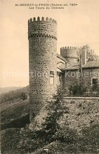 AK / Ansichtskarte Saint Bonnet le Froid Les Tours du Chateau Saint Bonnet le Froid