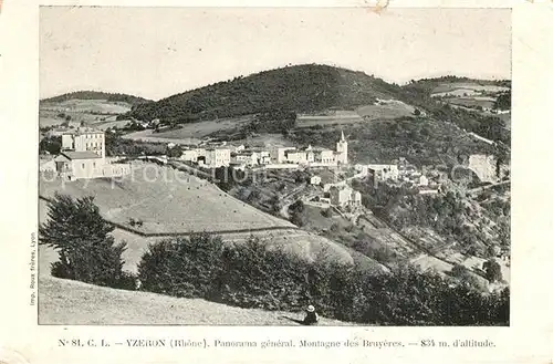 AK / Ansichtskarte Yzeron Panorama Montagne des Bruyeres Yzeron