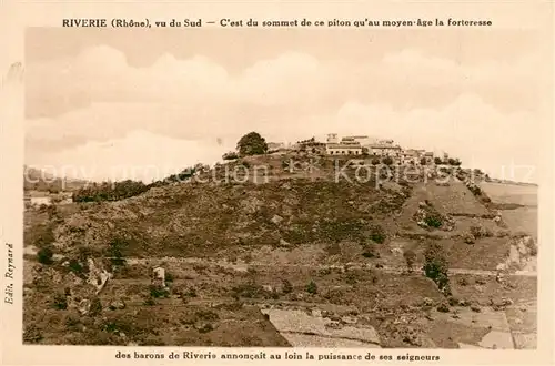 AK / Ansichtskarte Riverie Panorama Forteresse Riverie