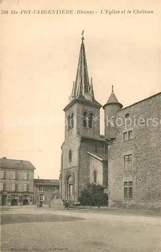 AK / Ansichtskarte Sainte Foy l_Argentiere Eglise Chateau Sainte Foy l Argentiere