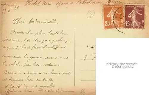 AK / Ansichtskarte Villecheneve Vue generale Villecheneve