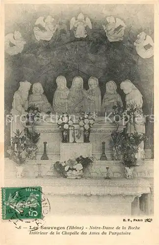 AK / Ansichtskarte Les_Sauvages Notre Dame de la Roche Interieur de la Chapelle Les_Sauvages