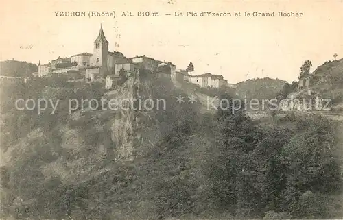 AK / Ansichtskarte Yzeron Pic d Yzeron et le Grand Rocher Yzeron