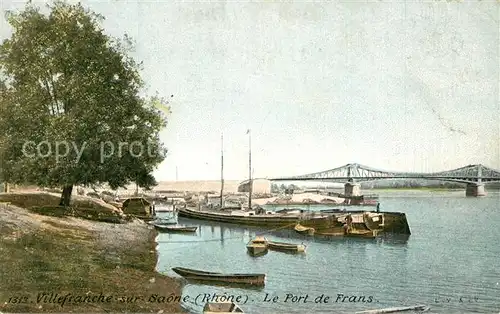 AK / Ansichtskarte Villefranche sur Saone Port de Frans Pont Villefranche sur Saone