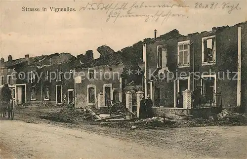 AK / Ansichtskarte Vigneulles Strasse Ruinen Vigneulles