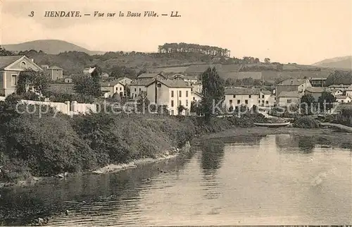 AK / Ansichtskarte Hendaye_Pyrenees_Atlantiques Vue sur la Basse Ville Hendaye_Pyrenees