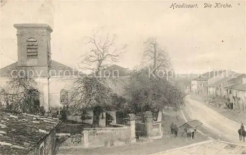 AK / Ansichtskarte Heudicourt_Somme Kirche Heudicourt Somme
