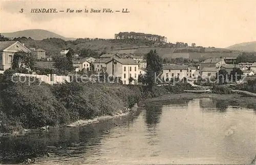 AK / Ansichtskarte Hendaye_Pyrenees_Atlantiques Vue sur la Basse Ville Hendaye_Pyrenees